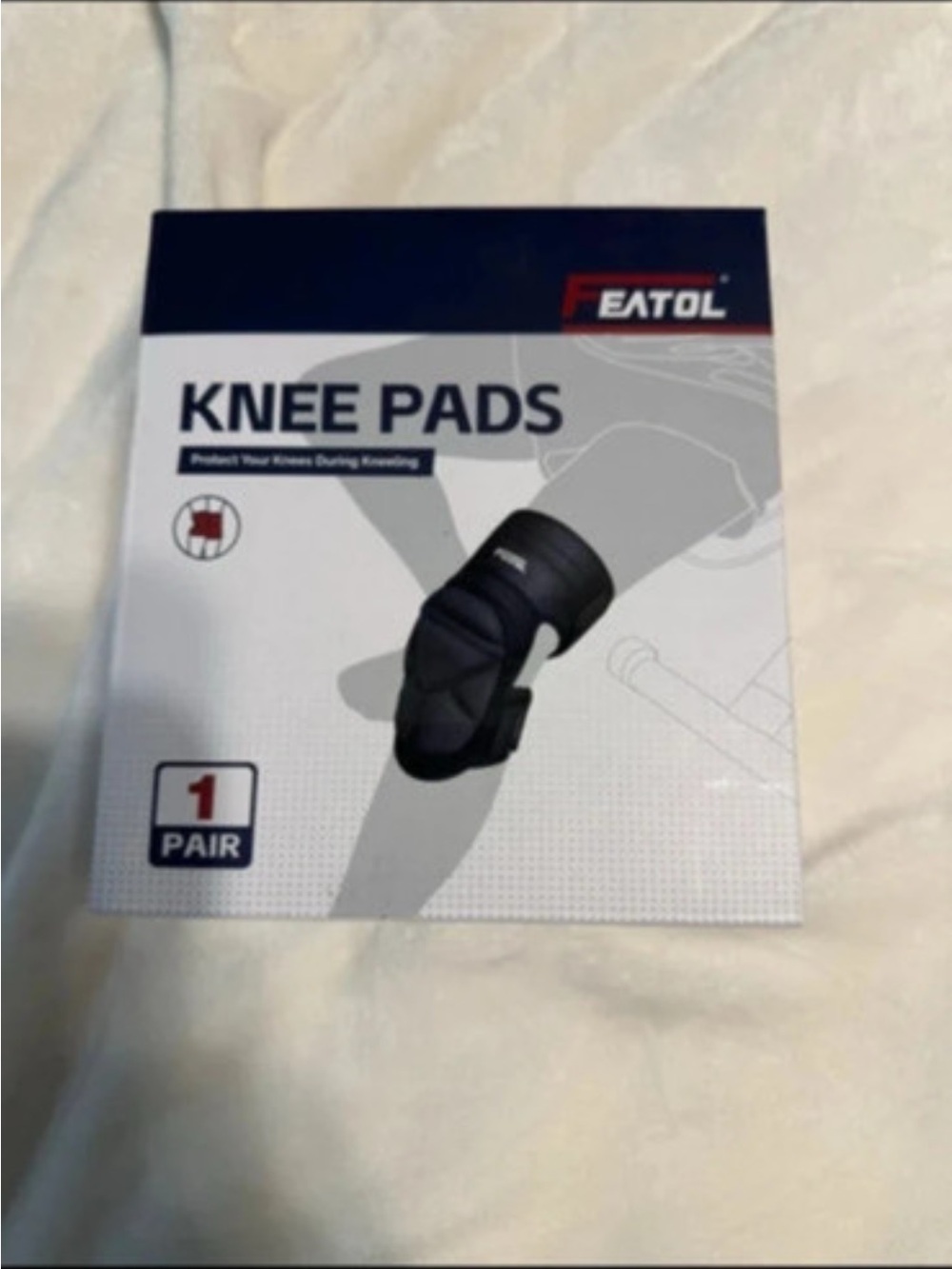 Featol Black Knee Pads - 1 Pair